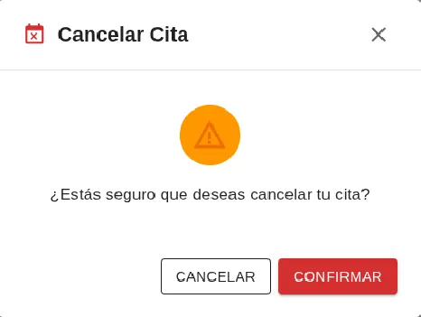 Cancelar cita