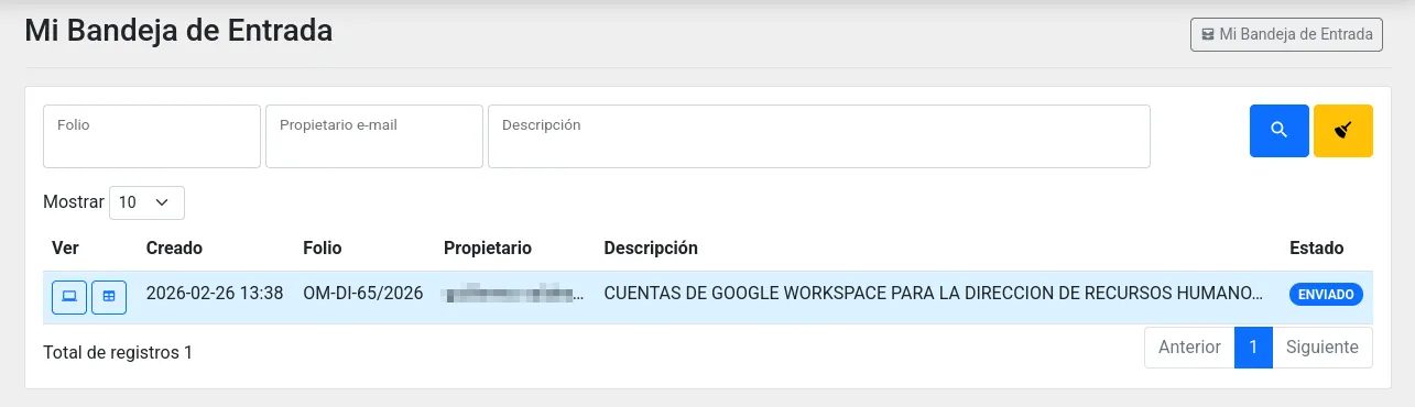 Mi Bandeja de Entrada
